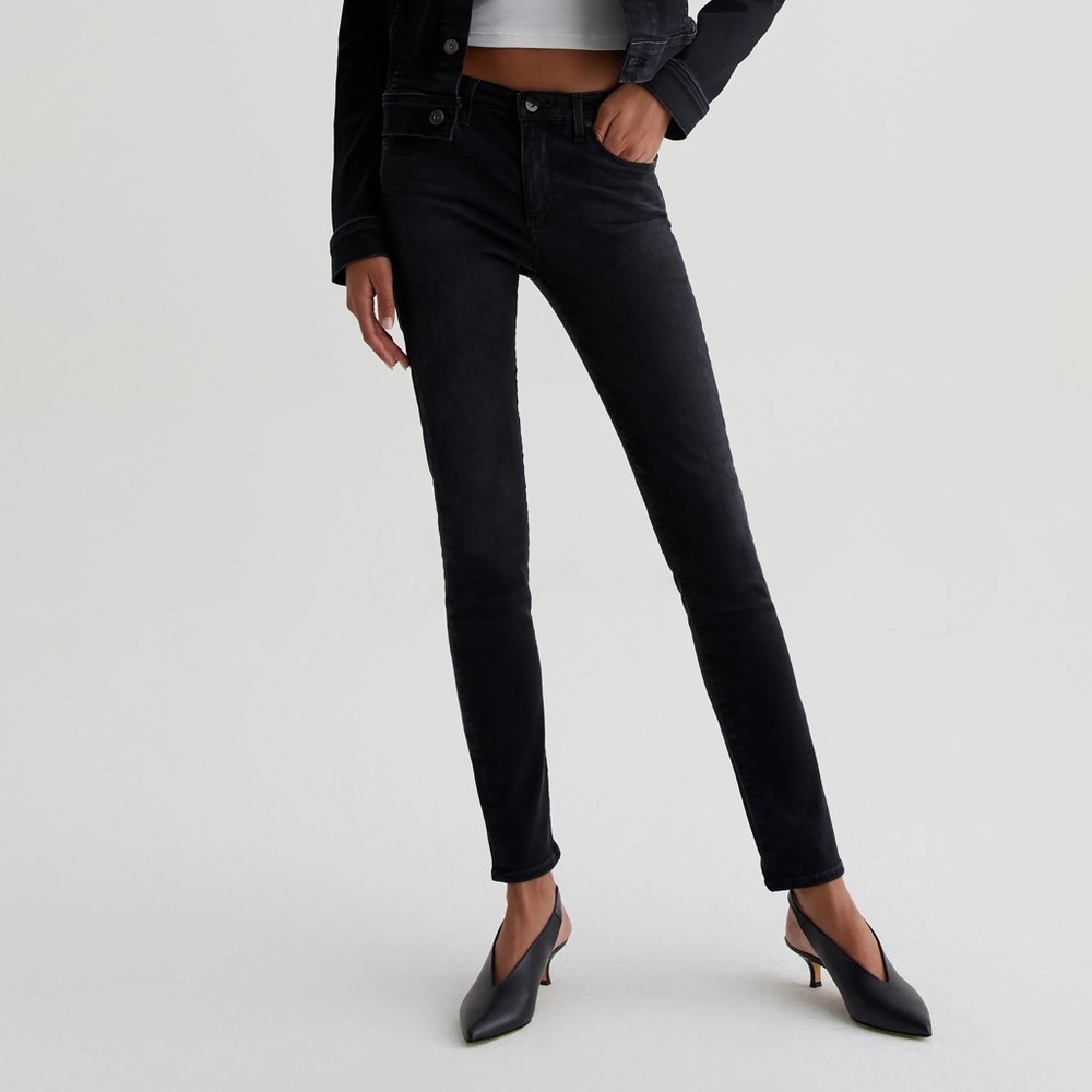 AG Adriano Goldschmied “The Stilt - Cigarette Leg” jeans, size: 26, color: black